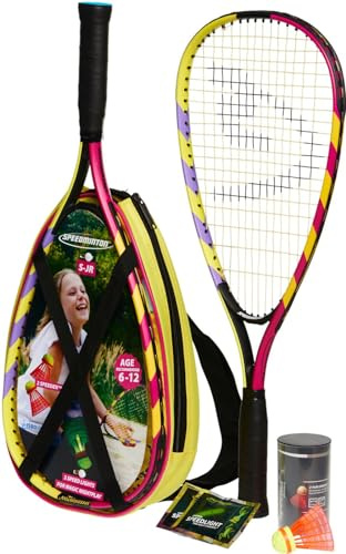Speedminton,400043,Kinder AA8Junior SpeedBadminton Set, OneSize, Lila/Pink, Keine Größe