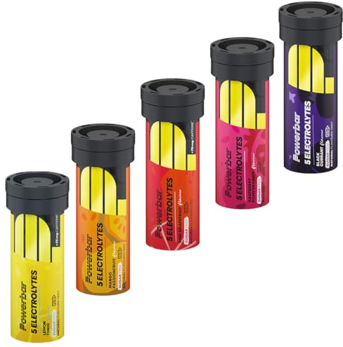Powerbar 5 Electrolytes - Brausetabletten mit 5 Elektrolyten - je 10 Brausetabletten pro Röhrchen (5er Mixbox)