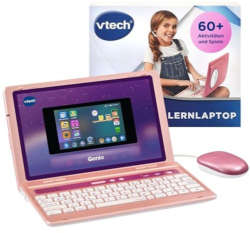 VTech Genio Laptop - Lerncomputer für Kinder 5-12 Jahre pink