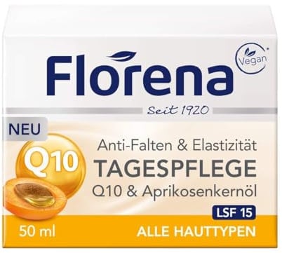 Florena Anti Falten Tagescreme Q10, 1er Pack (1 x 50 ml)