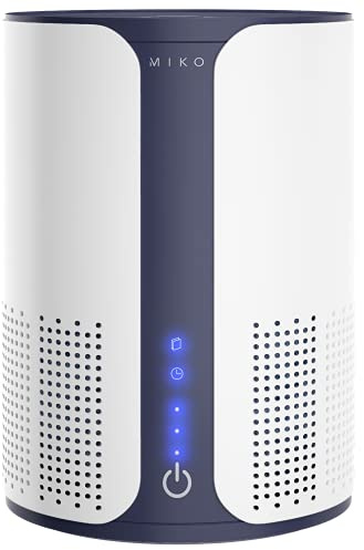 MIKO HEPA Luftreiniger für Zuhause deckt bis zu 86 m2, 3 Lüftergeschwindigkeiten, integrierter Timer, 150 CADR, Schlafmodus - Echter H13 HEPA entfernt 99,97% Rauch, Pollen, Haustiere, Allergene