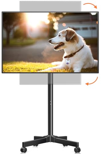 XINLEI TV Ständer, TV-Wagen für 13–50 Zoll Fernseher, höhenverstellbar, 30° neigbar, TV Ständer mit Rollen, Max.VESA 200 x 200 mm, ML1350