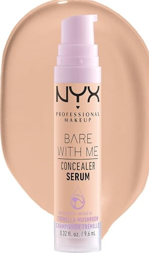 NYX Professional Makeup Abdeckendes Serum mit natürlichem Finish und mittlerer Deckkraft, Bare With Me Concealer Serum, Vanilla, 9,6 ml