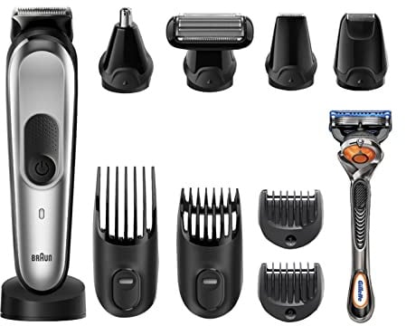 Braun Multi-Grooming-Kit 7 MGK7920, 10-in-1-Barttrimmer und Haarschneider für Herren, für Gesichts-, Kopf- und Körperhaare