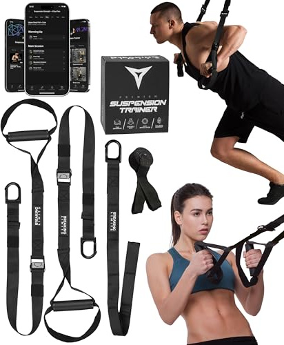Breaking Limits Schlingentrainer für Zuhause – Sling Trainer für Krafttraining - Krafttraining Geräte – Slingtrainer Bänder für Ganzkörpertraining – Outdoor Fitness Gym Training – Suspension Trainer
