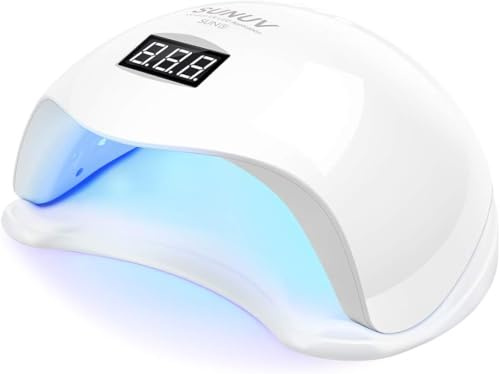 SUNUV LED UV Nagellampe, Smart 2.0 für Gel-Nagellack mit Timer, Sensor und LCD-Bildschirm im Home & Beauty Salon SUN5, Geschenk für Frauen Paare und Ehepartner