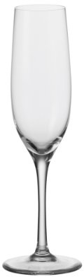 Leonardo Ciao+ Sektglas 6er Set, Prosecco-Gläser mit gezogenem Stiel, spülmaschinenfeste Sekt-Kelche, Höhe 22,5 cm, 190 ml, 061445