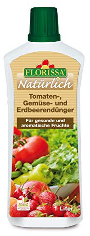 Florissa Natürlich BIO Tomatendünger | Gemüsedünger und Erdbeerendünger für reiche und geschmackvolle Ernte | 1L für 130L Wasser