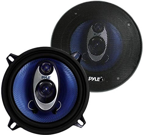 Pyle Auto Lautsprecher 13cm 5.25 Zoll 3 Wege Set 200W - Einbaulautsprecher Auto Kfz Lautsprecher mit Hochtöner Mitteltöner Car Hifi Klang klare Höhen kraftvoller Sound OEM Passform einfache Montage