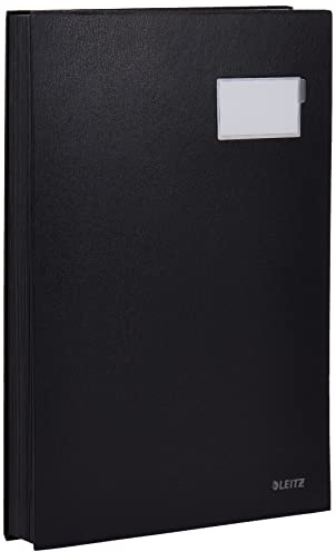 Leitz 57000195 Unterschriftsmappe (Polypropylen, A4, 20 Fächer) schwarz
