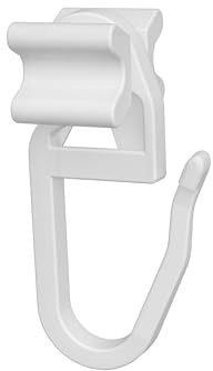 INTERDECO Faltengleiter X-Gleiter und Gardinengleiter, aus Kunststoff, für Gardinenschienen, Vorhangschienen und Innenlaufstangen mit Laufbreite 5,4 bis 6 mm, Typ 1620703, 100 Stück