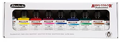 Schmincke AERO COLOR Professional Grundfarben 9 x 28 ml, 81 108 097