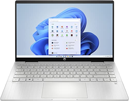 HP Pavilion x360 2-in-1 Convertible Laptop | Intel Core i5-1335U | 14" FDH Touchscreen | 16 GB DDR4 RAM | 512GB SSD | Intel Iris Xe | Windows 11 Home | QWERTZ | Natural Silver