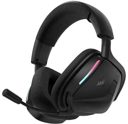 Corsair Void v2 Wireless Gaming-Headset mit Bluetooth für PC, PS5, PS4, Switch & Mobile – Dolby Atmos, 70 Stunden Akkulaufzeit, Duale Wireless, Schnelles Aufladen – Kohlenstoff