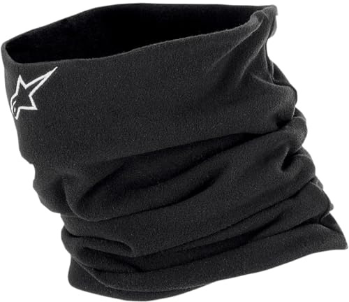 Alpinestars, Neck Warmer Baselayer, Alpinestars Halswärmer Schwarz, Winter Halsschlauch für Herren und Damen, Nackenwärmer Für Motorradfahrren Radfahren Laufen, Einheitsgröße, (1er stück)