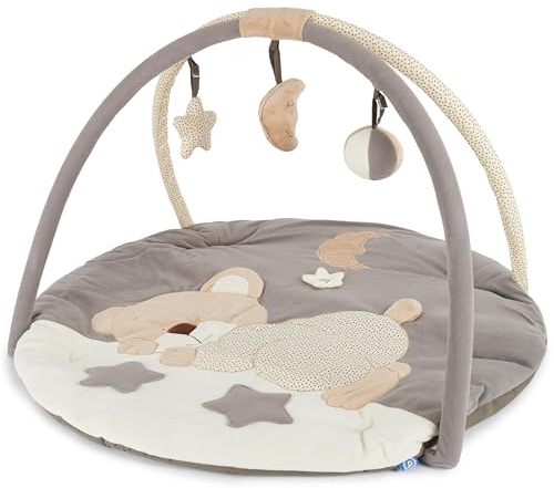 Bieco Krabbeldecke für Baby | Spieldecke Baby Spielbogen | Baby Gym Spielbogen Spielmatte Baby Krabbeldecke Spielebogen Babies Holz Spielbogen Baby Spieldecke Activity Decke Baby Spielmatte mit Bogen