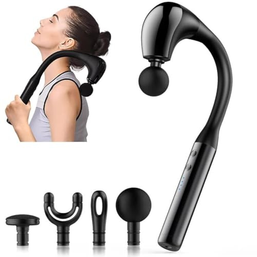 Fronnor Revolutionäre U-förmige Massagepistole Rückenmassagegerät für Schmerzlinderung Deep Tissue Body Massager für Nacken, Schulter, Bein - erreichen Sie jeden Muskel mit Leichtigkeit