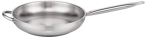 ELO Profi Therm Edelstahl-Bratpfanne 32 cm Gastro – Hochwertige Edelstahlpfanne mit Kapselboden – Induktionsgeeignete Bratpfanne mit ergonomischem Edelstahlhohlstiel
