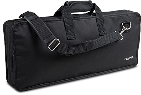 GEWA Keyboard Gig-Bag Basic C 60x23x6,5 cm, reiß- und wasserfest, Cordura 600 Denier, High Density Schaumstoffpolsterung, Gurteinfassung, Metallkarabiner, Namensschild, weicher Tragegriff