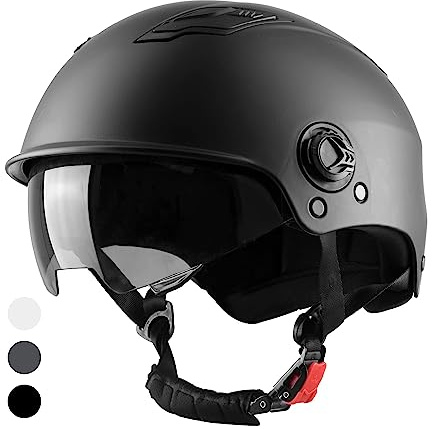 Westt Scooter Helm Fahrradhelm Skaterhelm für Herren und Damen E Scooter E-Bike Roller Helm mit getöntem Sonnenvisier für Jugendliche und Erwachsene