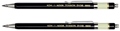 KOH-I-NOOR Fallbleistift Druckbleistift Metall 2er Set schwarz