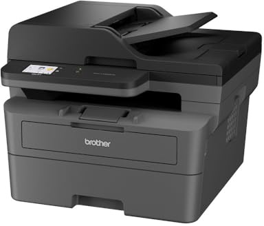 Brother DCP-L2660DW 3-in-1-Multifunktionsgerät Laserdrucker Monochrom, WLAN & LAN, automatischer Vorlageneinzug (ADF) für 50 Blatt, Druckgeschwindigkeit von bis zu 34 Seiten pro Minute