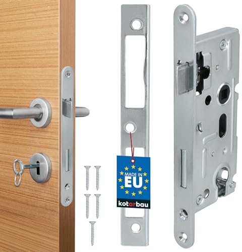KOTARBAU® Einsteckschloss 72/40 mm für Profilzylinder Universal Türschloss Torschloss Zimmertürschloss Innenraumtürschloss Haustürschloss Schloss Rechts/Links