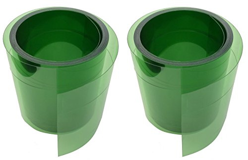 EXCOLO Schneckenzaun 2x10m – 20m giftfreier Schneckenschutz, Schneckensperre, umweltfreundlich, wetterfest, PET-Folie, Beet Schutz, Schneckenabwehr, Garten, einfache Montage, grün
