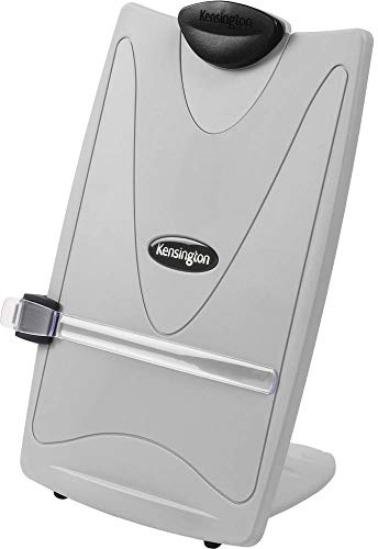 Kensington Insight Plus Dokumentenhalter für bis zu 50 Seiten, Mit 4 Winkeleinstellungen und vergrößerter Linienführung in grau, 62405