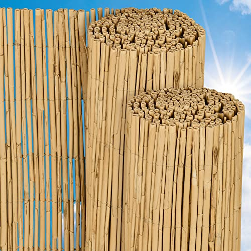 Sol Royal Schilfmatten Sichtschutz Zaun 160x300 cm SolVision S36 – langlebiger & witterungsbeständiger 100% Schilfrohrmatte Indoor & Outdoor für Balkon, Terrasse, Garten – Windschutz & Sonnenschutz