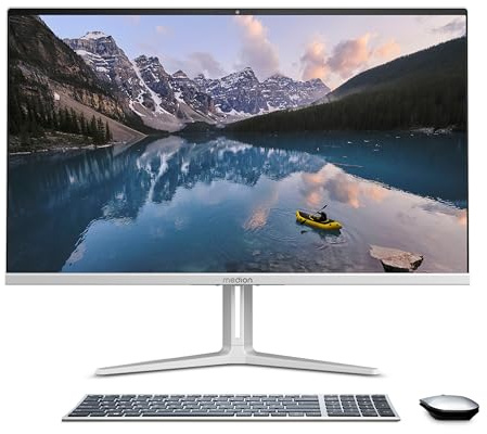 MEDION E27419 68,5 cm (27 Zoll) Full HD All in One Desktop PC (Intel Core i7-13620H, 16GB DDR4 RAM, 1TB PCIe SSD, WLAN, HDMI in, kabellose Maus & Tastatur, Win 11 Home)