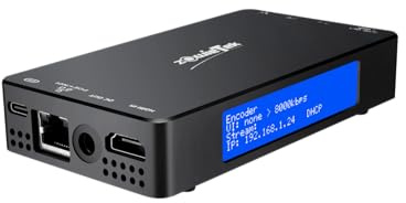 zowietek 4K HDMI Video Encoder/Decoder, NDI|HX3 Konverter/Player, Videoaufnahme und -Recorder, SRT/RTMP(S)/RTSP, Live-Streaming auf YouTube Facebook für Konsolen-Gameplay wie Xbox und PS4/5