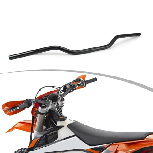 Motorrad Lenker 22mm,Lenker 7/8 Universal-Schwarz | für SX EXC CRF YZF KXF KLX RMZ DRZ Pit Bike Dirt Bike ATV Quad Motocross