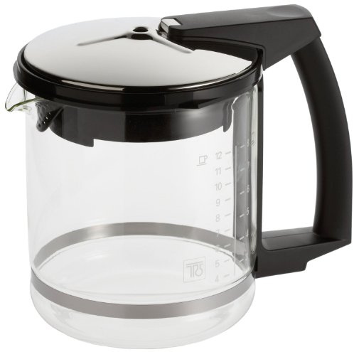 Krups F04642 Glaskrug | zu Espresso-/Kaffeemaschinenzubehör | schwarz, 1 Stück (1er Pack)