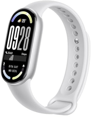 Xiaomi Smart Band 10, Smart Watch,Fitness-Tracker, 1,72" AMOLED Display, 21 Tage Akku, 5ATM Wasserdichtigkeit, SPO₂ & Herzfrequenzmessung, Schlafüberwachung,150+ Sportmodi, Silber