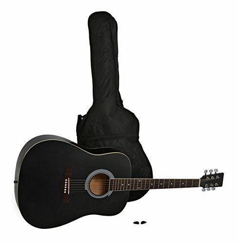 Juan Miguel Navarrez Akustikgitarre - akustische Gitarre - schwarz - inkl. Tasche