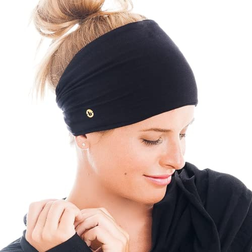 BLOM Multi-Stirnband für Sport oder Mode, Yoga oder Reisen Designer-Stil und -Qualität., schwarz