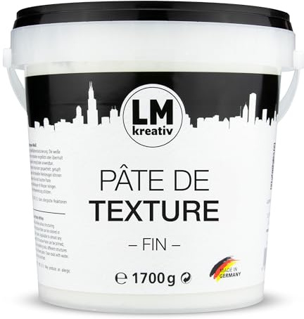 LM Strukturpaste fein 1,7 kg | Texture Paste | für Acrylmalerei & Leinwand | Spachtelmasse Acryl | Impasto | Flächenspachtelmasse | Spachtel