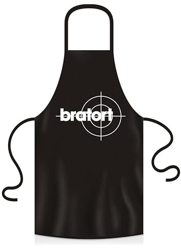 YORA Grillschürze für Männer lustig - Vatertagsgeschenk inkl. BBQ-Urkunde - lustige Geschenke zum Vatertag - Geschenkideen Papa & Opa (Bratort) (Bratort)