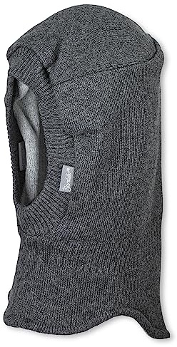 Sterntaler Schalmütze Wende - Unisex Kindermütze mit Schal-Funktion - wendbare Schlupfmütze aus Baumwolle (Bio) - anthrazit Melange, Größe 53
