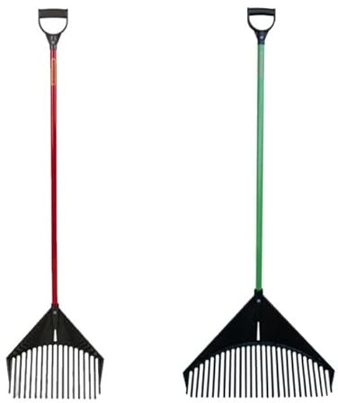 Golden Gark Kombi – Der Original 3-in-1 Multi Rechen. Qualitätsprodukt aus hochwertigen Materialien - Zum Harken, Schaufeln und Sieben - Standard Rot und XXL Grün