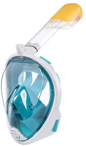 Vitare Schnorchelmaske für Erwachsene und Kinder, Tauchmaske Vollgesichtsmaske, 180° Panorama Taucherbrille mit Schnorchel, Schnorchelset mit Kamera Clip, Antibeschlag Tauchmaske Ganzes Gesicht