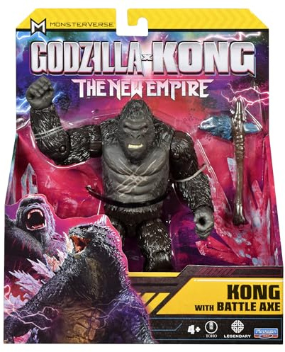 MonsterVerse Godzilla x Kong: Das Neue Imperium, 15 cm große Kampfnarben-Kong-Actionfigur, ikonische Sammlerfilmfigur, geeignet für Kinder ab 4 Jahren