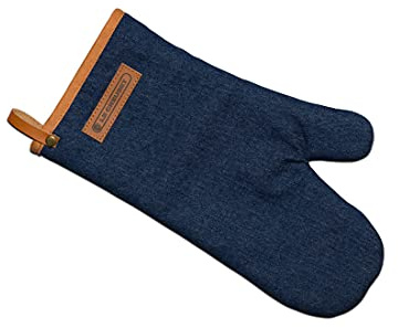 Le Creuset Ofenhandschuh, 100% Baumwolle, 31,75 cm lang, Dark Blue Denim, 45100327760800