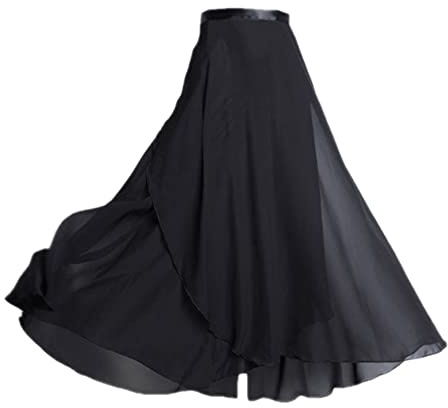 Ballett Wickelrock Chiffon Damen Tanz Rock Mit Taille Krawatte Und Dünner,Anwendbar auf weibliche Tanzausbildung
