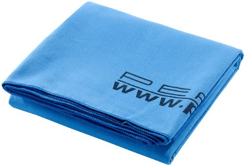PEARL Mikrofaser Strandtuch: Extra saugfähiges Mikrofaser-Badetuch, 180 x 90 cm, blau (Microfaser Saunatuch, Saunatuch, dünn)