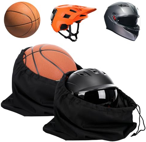 2 Stück Helmtasche Motorradhelm Überzug Mit Kordelzug Helmbeutel Helmsack Helmtasche Motorradhelm 44x42cm,Tragbarer Rucksack,Tasche Helmsack mit Kordelzug