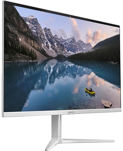 MEDION Signium 27 S1 68,6 cm (27 Zoll) Full HD All in One Desktop PC (Core 7 240H, 32GB DDR4 RAM, 1 TB PCIe SSD, WLAN, HDMI in & Out, kabellose Maus & Tastatur, Windows 11 Home)