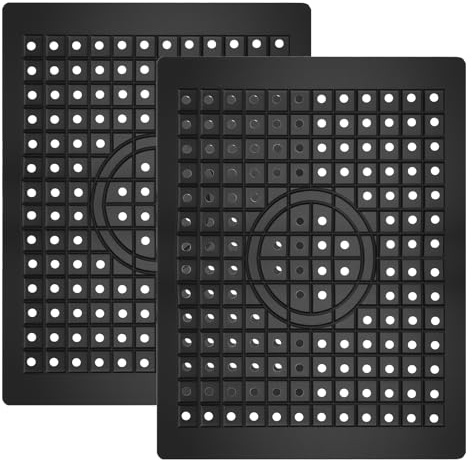 Spülbeckeneinlage Gummi, 2 Stück 31.4 x 26.1cm Sink Mat Spülmatte für Spülbecken Einlage Matte, Küchenspülenschutz für Spülbecken Schützt die Oberfläche der Spüle und das Geschirr (Quadratisch)