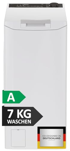 Haier Toplader Waschmaschine I Waschmaschine 40 cm breit mit 7kg Trommel, A-Effizienz, 1.400 U/Min. & Inverter-Motor I THASNQ476TM5-84 Waschmaschine schmal inkl. Wi-Fi, Dampffunktion & Mengenautomatik